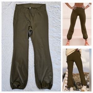 Free People Movement Let's Bounce Pants Dark Olive